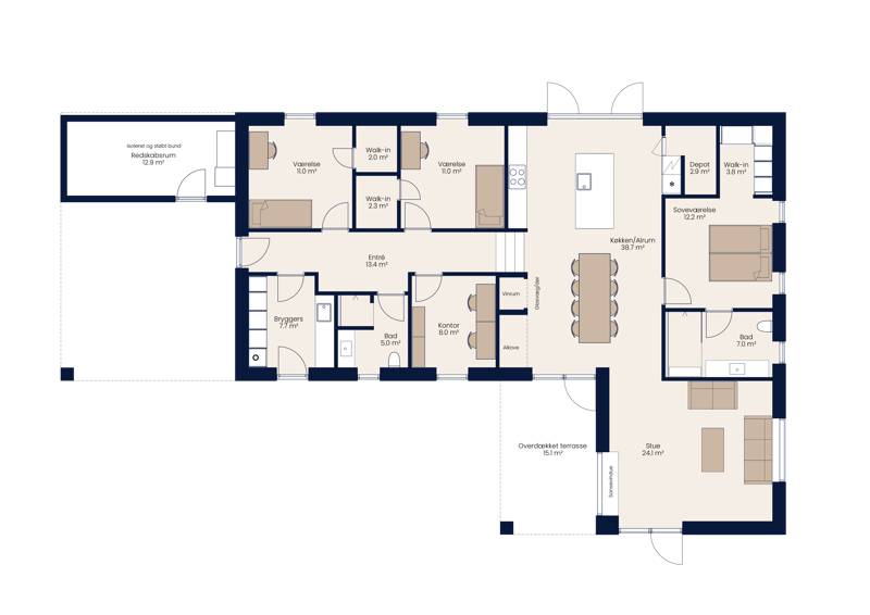 16967 Vinkelhus 180 M²