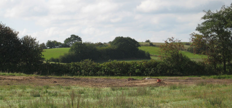 Byggegrund klargøres_græsmark