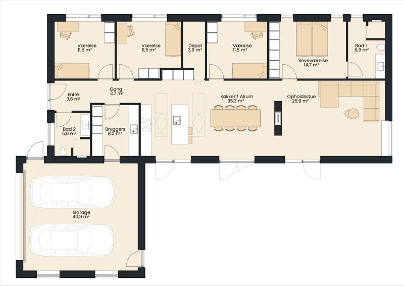 16.049 Bøgebakken 53, Tjørring, 7400 Herning