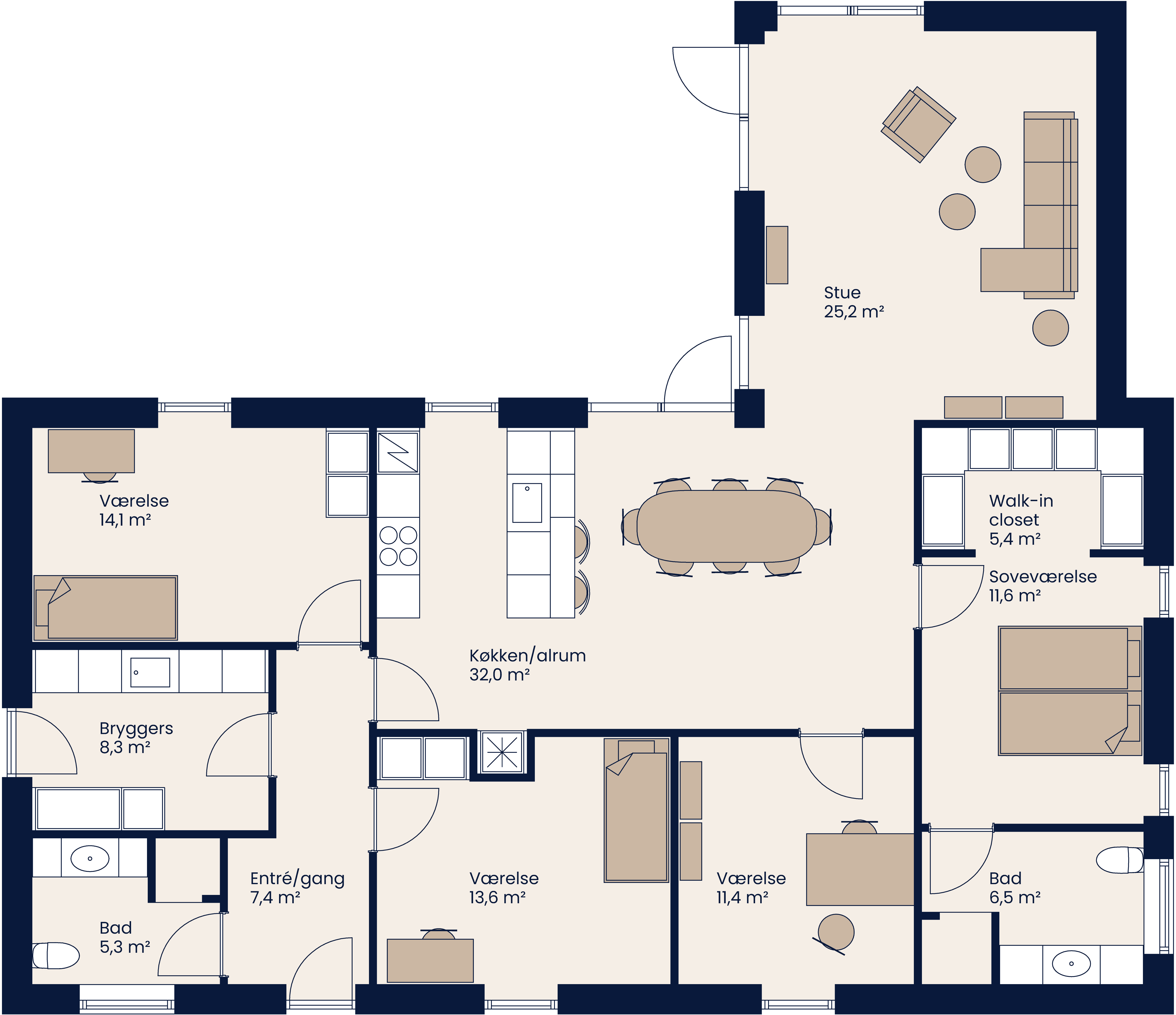 Vinkelhus 170 M²