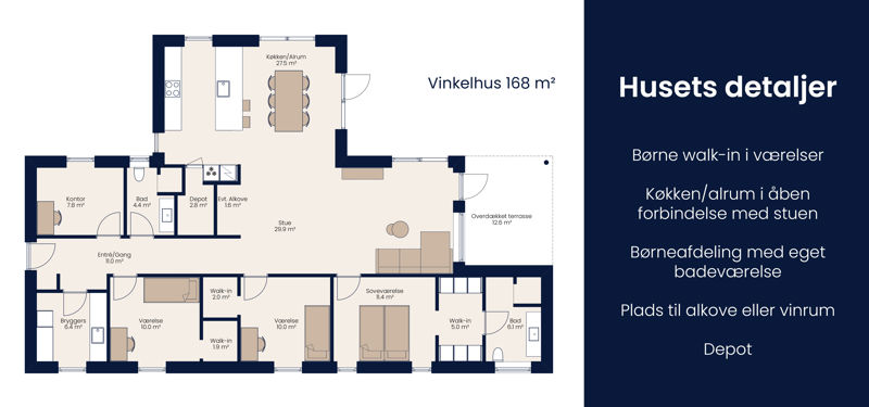 Husets Detaljer 168 M²
