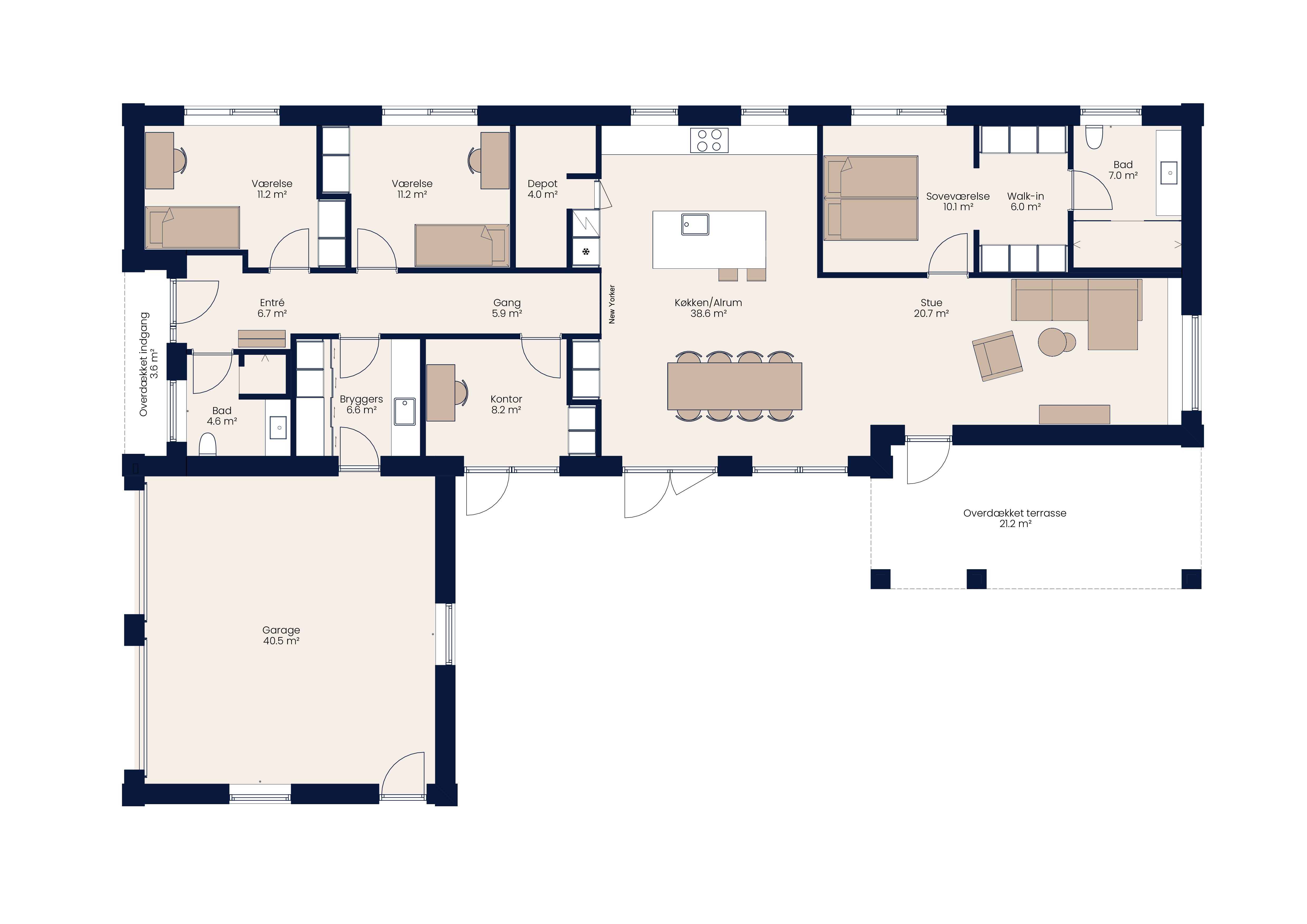 Plantegning 20067 Længehus 171 M² B