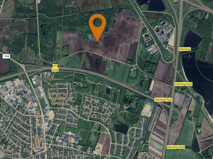 Østerlindparken 73 Herning Kort