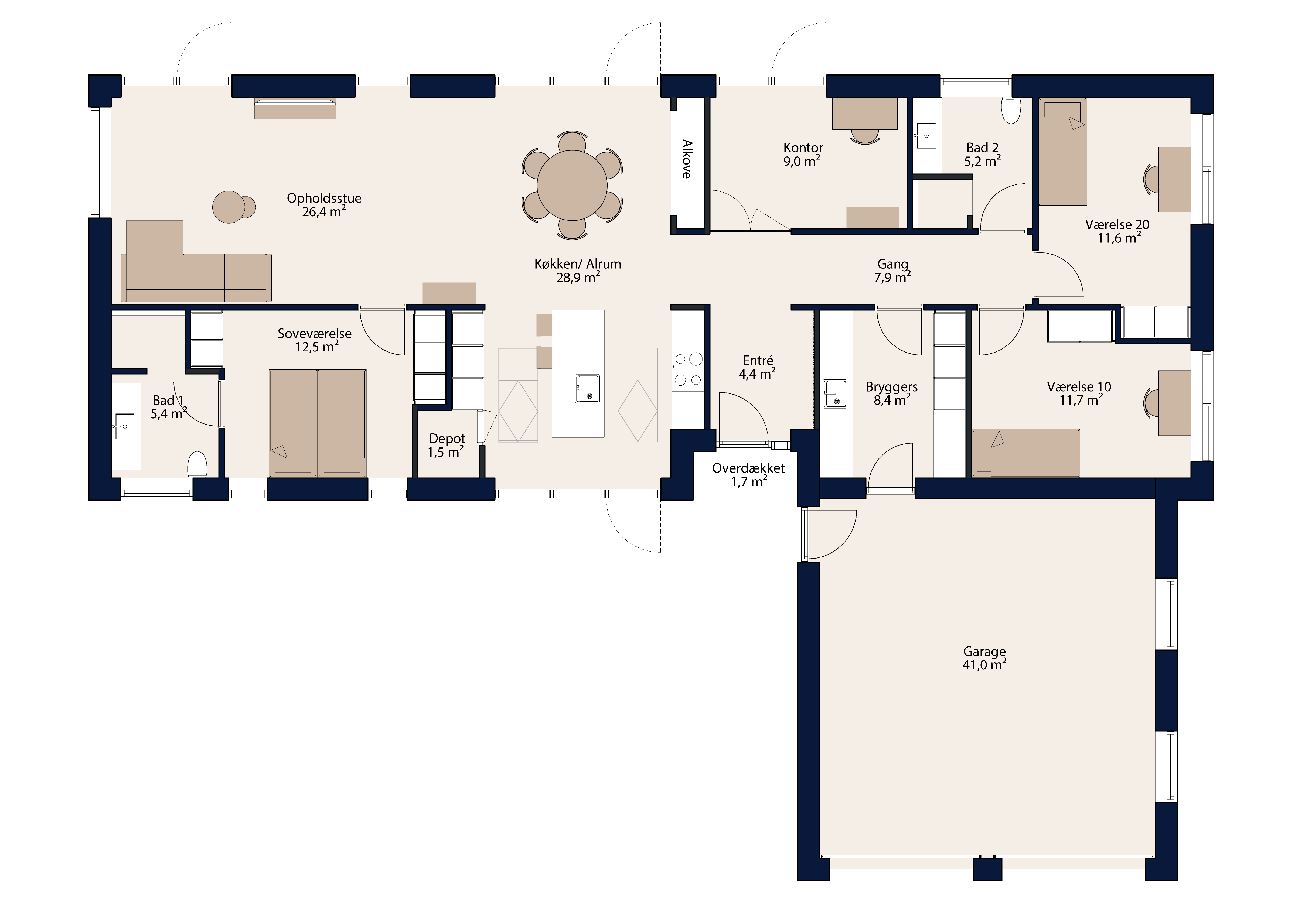 Plantegning Længehus 161 B (1)